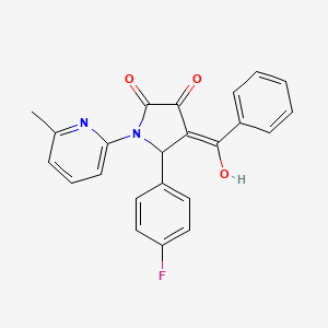 4-benzoyl-5-(4-fluorophenyl)-3-hydroxy-1-(6-methyl-2-pyridinyl)-1,5-dihydro-2H-pyrrol-2-one