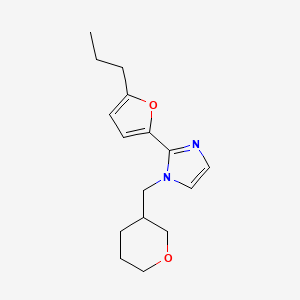 2-(5-propyl-2-furyl)-1-(tetrahydro-2H-pyran-3-ylmethyl)-1H-imidazole