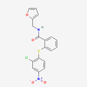 2-[(2-Chloro-4-nitrophenyl)sulfanyl]-N~1~-(2-furylmethyl)benzamide