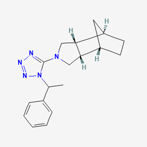 (1R*,2R*,6S*,7S*)-4-[1-(1-phenylethyl)-1H-tetrazol-5-yl]-4-azatricyclo[5.2.1.0~2,6~]decane