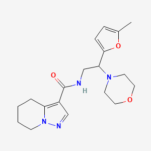 N-[2-(5-methyl-2-furyl)-2-morpholin-4-ylethyl]-4,5,6,7-tetrahydropyrazolo[1,5-a]pyridine-3-carboxamide