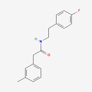 N-[2-(4-fluorophenyl)ethyl]-2-(3-methylphenyl)acetamide