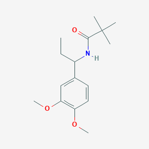 N-[1-(3,4-dimethoxyphenyl)propyl]-2,2-dimethylpropanamide