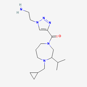 [2-(4-{[4-(cyclopropylmethyl)-3-isopropyl-1,4-diazepan-1-yl]carbonyl}-1H-1,2,3-triazol-1-yl)ethyl]amine dihydrochloride