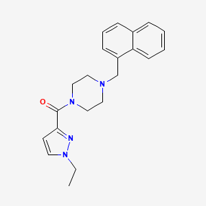 1-[(1-ethyl-1H-pyrazol-3-yl)carbonyl]-4-(1-naphthylmethyl)piperazine