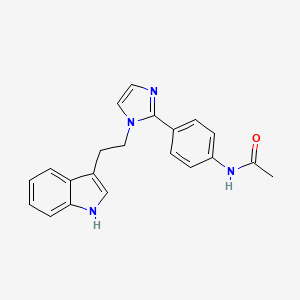 N-(4-{1-[2-(1H-indol-3-yl)ethyl]-1H-imidazol-2-yl}phenyl)acetamide