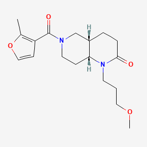 (4aS*,8aR*)-1-(3-methoxypropyl)-6-(2-methyl-3-furoyl)octahydro-1,6-naphthyridin-2(1H)-one