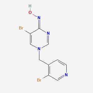 5-bromo-1-[(3-bromo-4-pyridinyl)methyl]-4(1H)-pyrimidinone oxime