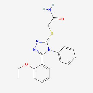 2-{[5-(2-ethoxyphenyl)-4-phenyl-4H-1,2,4-triazol-3-yl]thio}acetamide