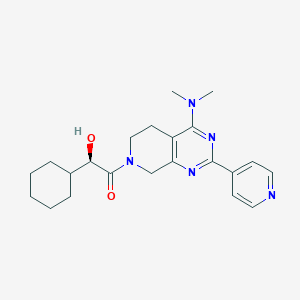 (1R)-1-cyclohexyl-2-[4-(dimethylamino)-2-(4-pyridinyl)-5,8-dihydropyrido[3,4-d]pyrimidin-7(6H)-yl]-2-oxoethanol