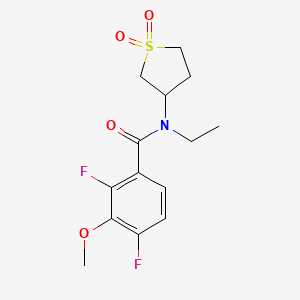 N-(1,1-dioxidotetrahydro-3-thienyl)-N-ethyl-2,4-difluoro-3-methoxybenzamide