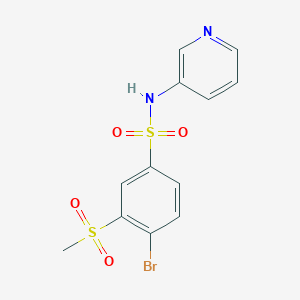 4-bromo-3-methylsulfonyl-N-pyridin-3-ylbenzenesulfonamide