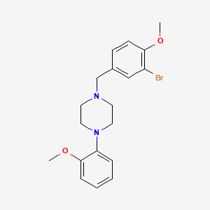 1-(3-bromo-4-methoxybenzyl)-4-(2-methoxyphenyl)piperazine