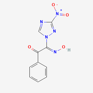 (2Z)-2-hydroxyimino-2-(3-nitro-1,2,4-triazol-1-yl)-1-phenylethanone