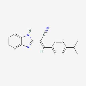 2-(1H-benzimidazol-2-yl)-3-(4-isopropylphenyl)acrylonitrile