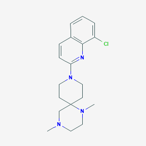 9-(8-chloroquinolin-2-yl)-1,4-dimethyl-1,4,9-triazaspiro[5.5]undecane