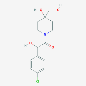 1-[(4-chlorophenyl)(hydroxy)acetyl]-4-(hydroxymethyl)piperidin-4-ol