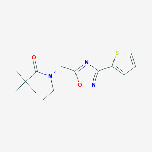 N-ethyl-2,2-dimethyl-N-{[3-(2-thienyl)-1,2,4-oxadiazol-5-yl]methyl}propanamide