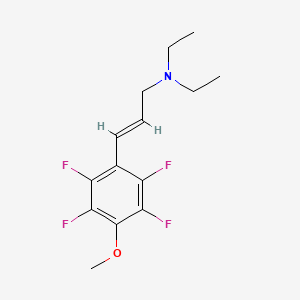 (E)-N,N-diethyl-3-(2,3,5,6-tetrafluoro-4-methoxyphenyl)prop-2-en-1-amine