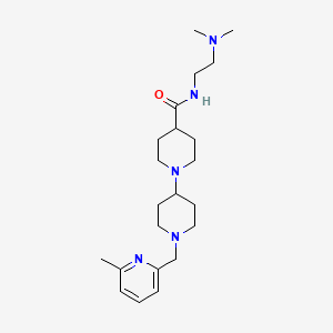 N-[2-(dimethylamino)ethyl]-1'-[(6-methylpyridin-2-yl)methyl]-1,4'-bipiperidine-4-carboxamide