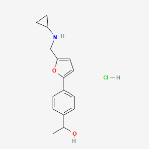 1-(4-{5-[(cyclopropylamino)methyl]-2-furyl}phenyl)ethanol hydrochloride