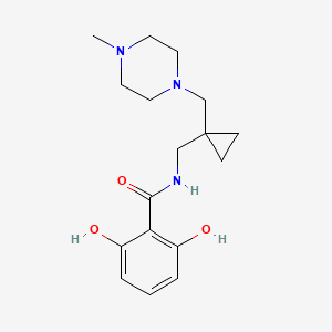 2,6-dihydroxy-N-({1-[(4-methylpiperazin-1-yl)methyl]cyclopropyl}methyl)benzamide