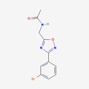 N-{[3-(3-bromophenyl)-1,2,4-oxadiazol-5-yl]methyl}acetamide