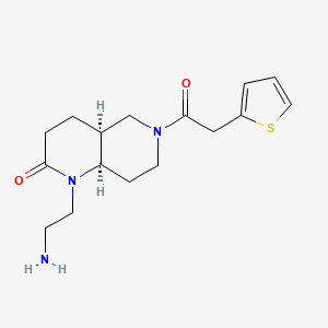 rel-(4aS,8aR)-1-(2-aminoethyl)-6-(2-thienylacetyl)octahydro-1,6-naphthyridin-2(1H)-one hydrochloride