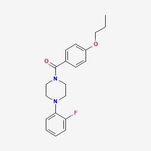 1-(2-fluorophenyl)-4-(4-propoxybenzoyl)piperazine