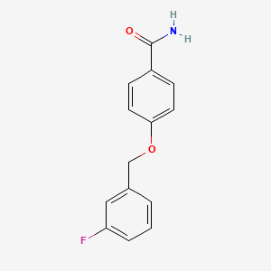 4-[(3-fluorobenzyl)oxy]benzamide