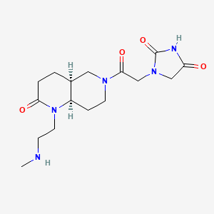 1-{2-[rel-(4aS,8aR)-1-[2-(methylamino)ethyl]-2-oxooctahydro-1,6-naphthyridin-6(2H)-yl]-2-oxoethyl}-2,4-imidazolidinedione hydrochloride