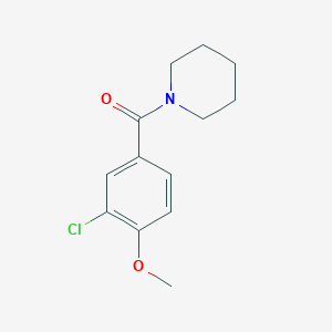 1-(3-chloro-4-methoxybenzoyl)piperidine