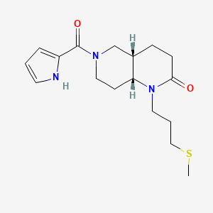 (4aS*,8aR*)-1-[3-(methylthio)propyl]-6-(1H-pyrrol-2-ylcarbonyl)octahydro-1,6-naphthyridin-2(1H)-one