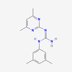 N-(3,5-dimethylphenyl)-N'-(4,6-dimethyl-2-pyrimidinyl)guanidine