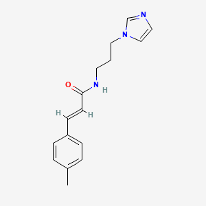 N-[3-(1H-imidazol-1-yl)propyl]-3-(4-methylphenyl)acrylamide