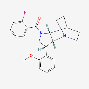 (3R*,3aR*,7aR*)-1-(2-fluorobenzoyl)-3-(2-methoxyphenyl)octahydro-4,7-ethanopyrrolo[3,2-b]pyridine