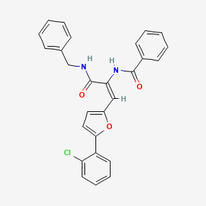 N-{1-[(benzylamino)carbonyl]-2-[5-(2-chlorophenyl)-2-furyl]vinyl}benzamide