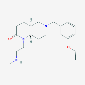 rel-(4aS,8aR)-6-(3-ethoxybenzyl)-1-[2-(methylamino)ethyl]octahydro-1,6-naphthyridin-2(1H)-one dihydrochloride