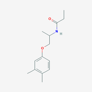 N-[2-(3,4-dimethylphenoxy)-1-methylethyl]propanamide