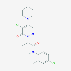 N-(4-chloro-2-methylphenyl)-2-[5-chloro-6-oxo-4-(1-piperidinyl)-1(6H)-pyridazinyl]propanamide