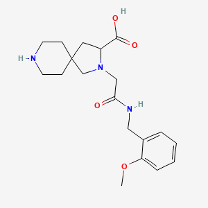 2-{2-[(2-methoxybenzyl)amino]-2-oxoethyl}-2,8-diazaspiro[4.5]decane-3-carboxylic acid