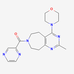 2-methyl-4-morpholin-4-yl-7-(pyrazin-2-ylcarbonyl)-6,7,8,9-tetrahydro-5H-pyrimido[4,5-d]azepine