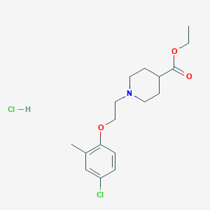 molecular formula C17H25Cl2NO3 B5393412 Ethyl 1-[2-(4-chloro-2-methylphenoxy)ethyl]piperidine-4-carboxylate;hydrochloride 