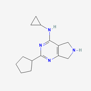 2-cyclopentyl-N-cyclopropyl-6,7-dihydro-5H-pyrrolo[3,4-d]pyrimidin-4-amine