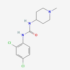 molecular formula C13H17Cl2N3O B5393427 N-(2,4-dichlorophenyl)-N'-(1-methyl-4-piperidinyl)urea 