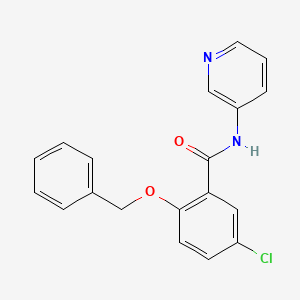 molecular formula C19H15ClN2O2 B5393445 5-chloro-2-phenylmethoxy-N-pyridin-3-ylbenzamide 