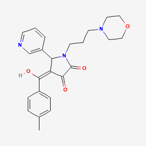 3-hydroxy-4-[(4-methylphenyl)carbonyl]-1-[3-(morpholin-4-yl)propyl]-5-(pyridin-3-yl)-1,5-dihydro-2H-pyrrol-2-one