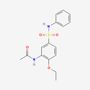 N-[2-ethoxy-5-(phenylsulfamoyl)phenyl]acetamide