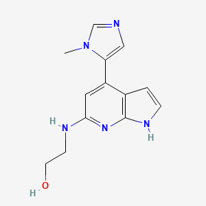 2-{[4-(1-methyl-1H-imidazol-5-yl)-1H-pyrrolo[2,3-b]pyridin-6-yl]amino}ethanol