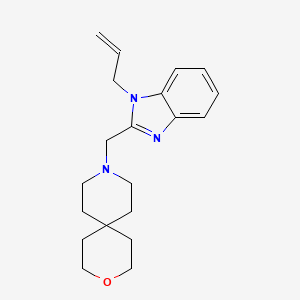 molecular formula C20H27N3O B5393578 9-[(1-allyl-1H-benzimidazol-2-yl)methyl]-3-oxa-9-azaspiro[5.5]undecane 